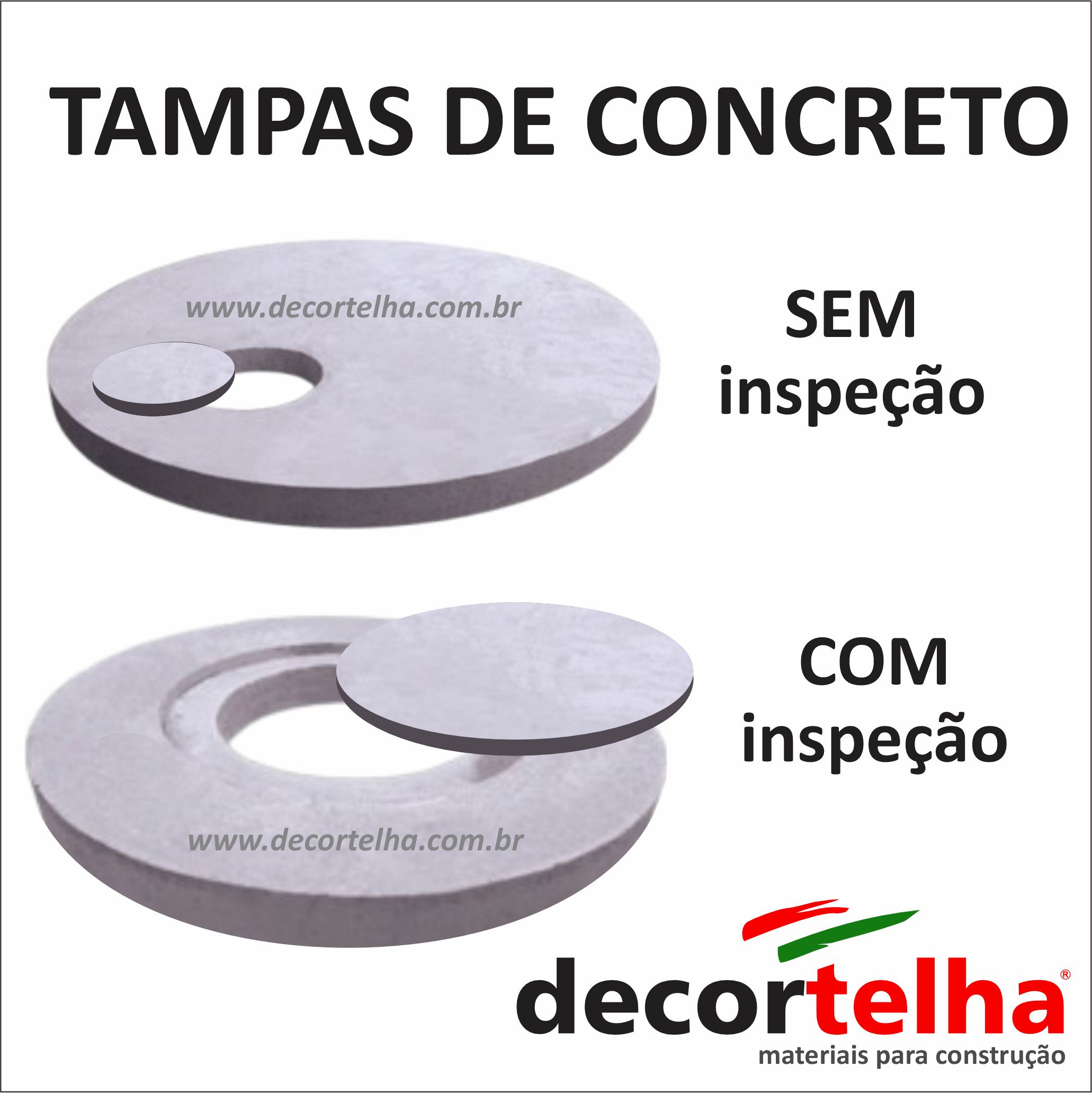 TAMPAS de concreto