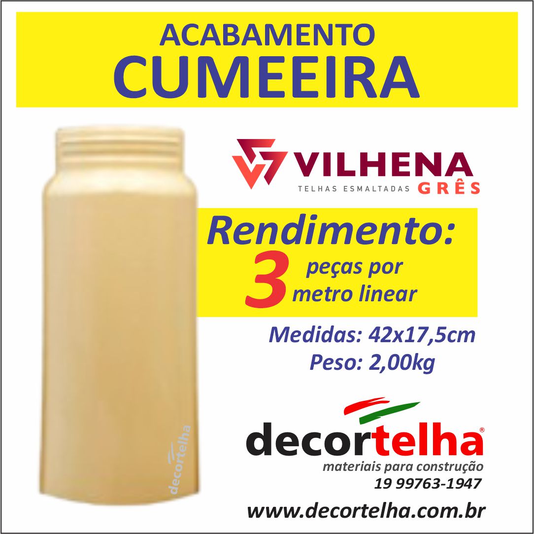 Cumeeira Telha esmaltada